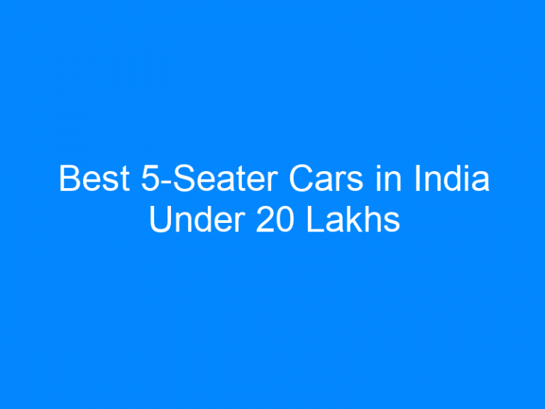 Best 5Seater Cars in India Under 20 Lakhs  CarriagesOnline.com